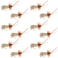 Goddard Caddis Dry Fly - 12 Flies Size 14