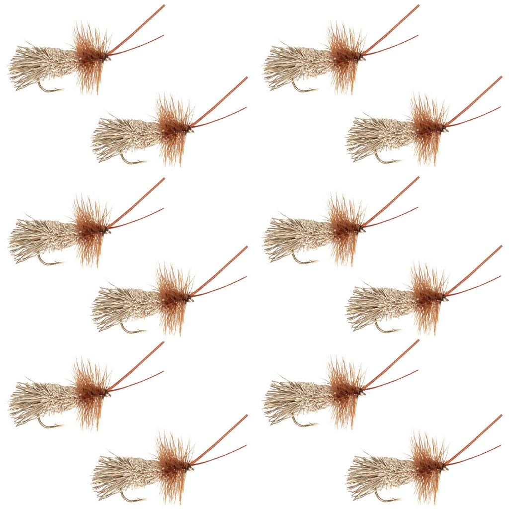 Goddard Caddis Dry Fly - 12 Flies Size 16