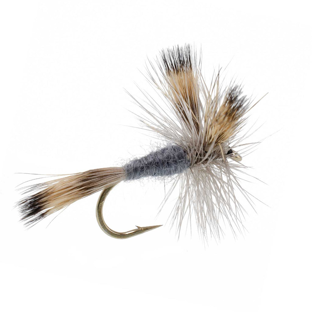 Gray Wulff Classic Trout Dry Fly -12 Flies Hook Size 12