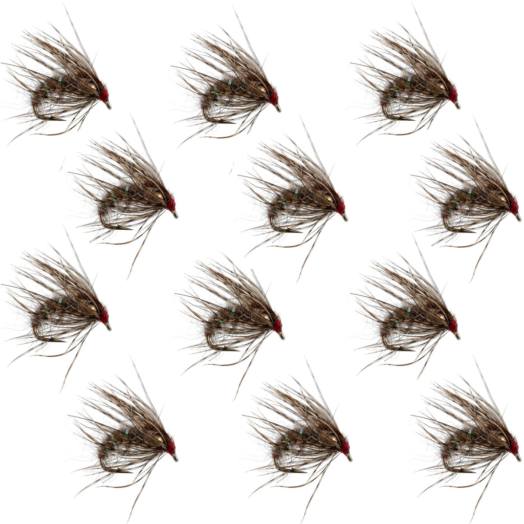Hares Ear Holy Grail Caddis Pupa Emerger 12 Flies Hook Size 16