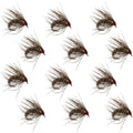 Hares Ear Holy Grail Caddis Pupa Emerger 12 Flies Hook Size 16