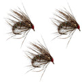 3 Pack Hares Ear Holy Grail Caddis Pupa Emerger Flies Hook Size 14
