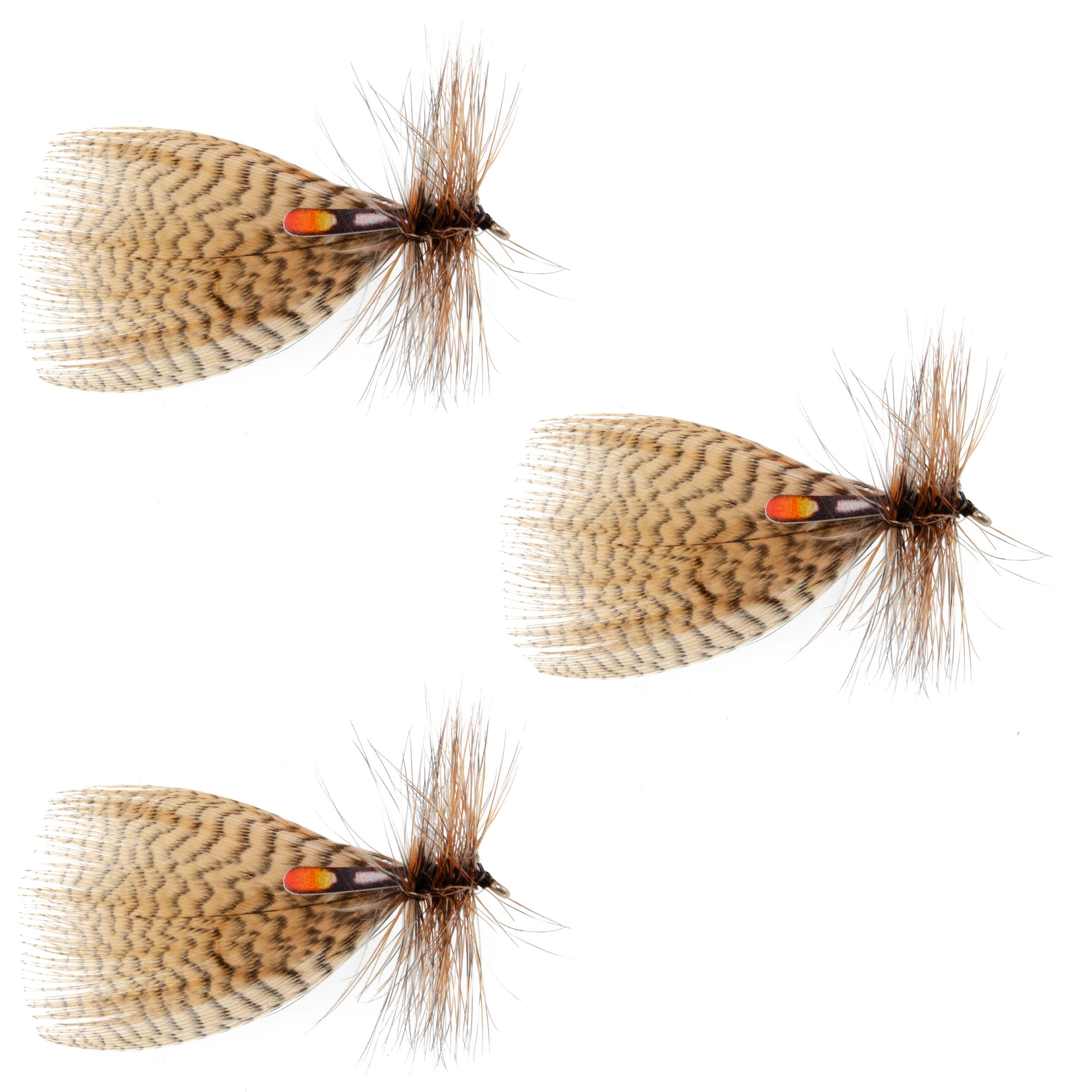 3 Pack Hornberg Special Trout and Bass Streamer or Dry Fly - Hook Size 12
