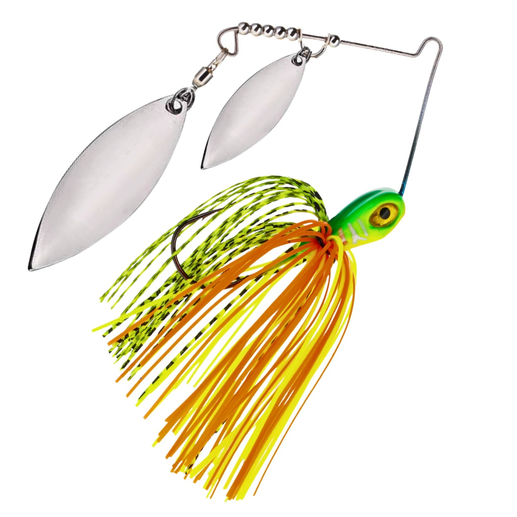 Reaction Tackle Lead Double Willow Blade Spinnerbait Jigs (3-Pack)