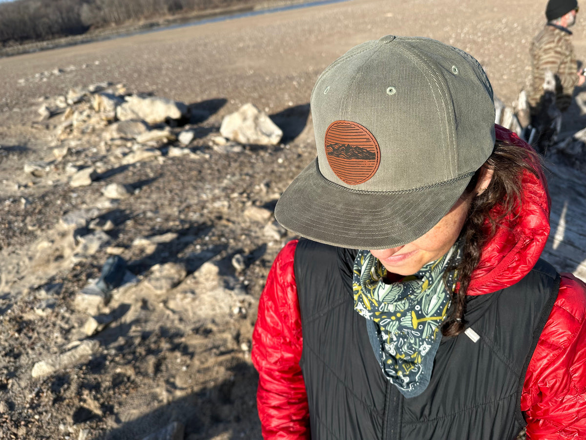 Pike Trail Rawhide Leather Patch Hats