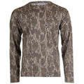 Habit Bear Cave Camo Tee Long Sleeve Mossy Oak New Bottomland Medium