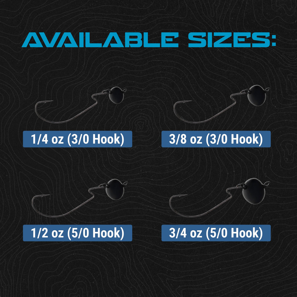 Reaction Tackle Lead Swing Football Jigs - 5-PACK