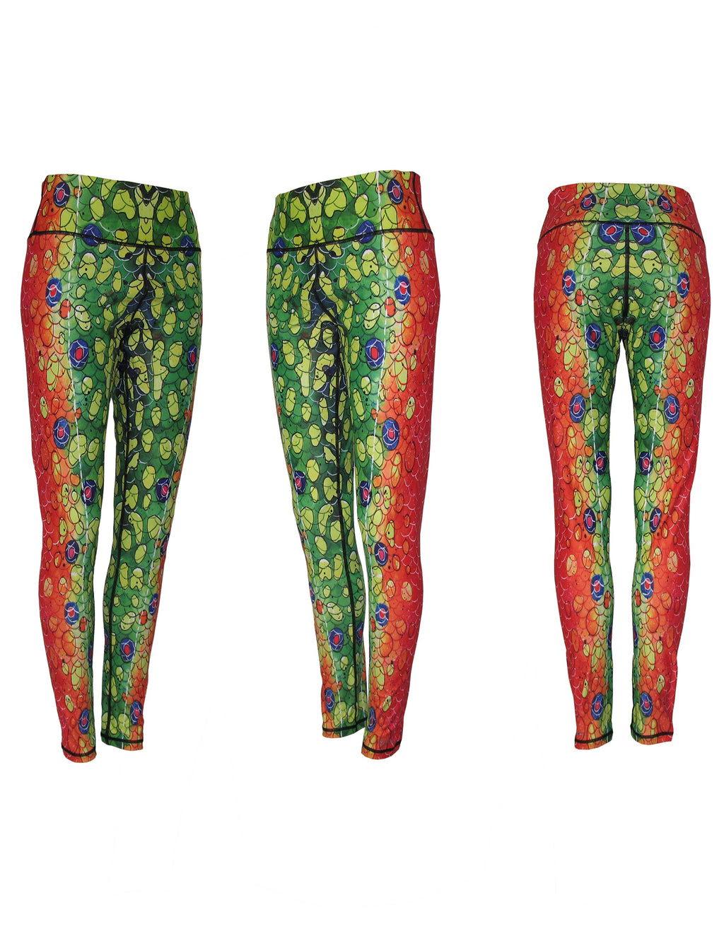 Brook Trout2 Fish Print Patterned All Sport Leggings