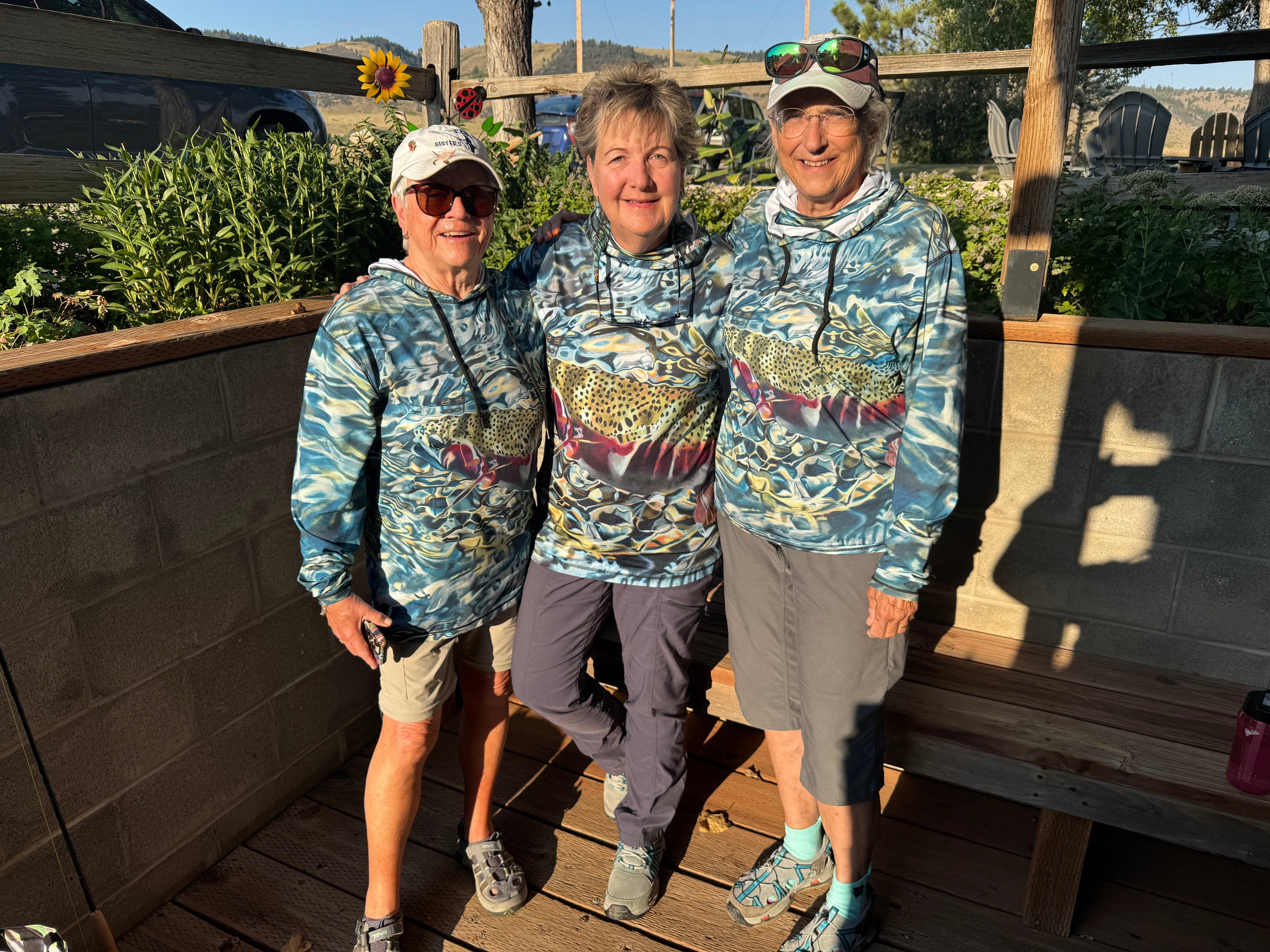 Tranquility Rainbow Trout Graphic Fishing Hoodie