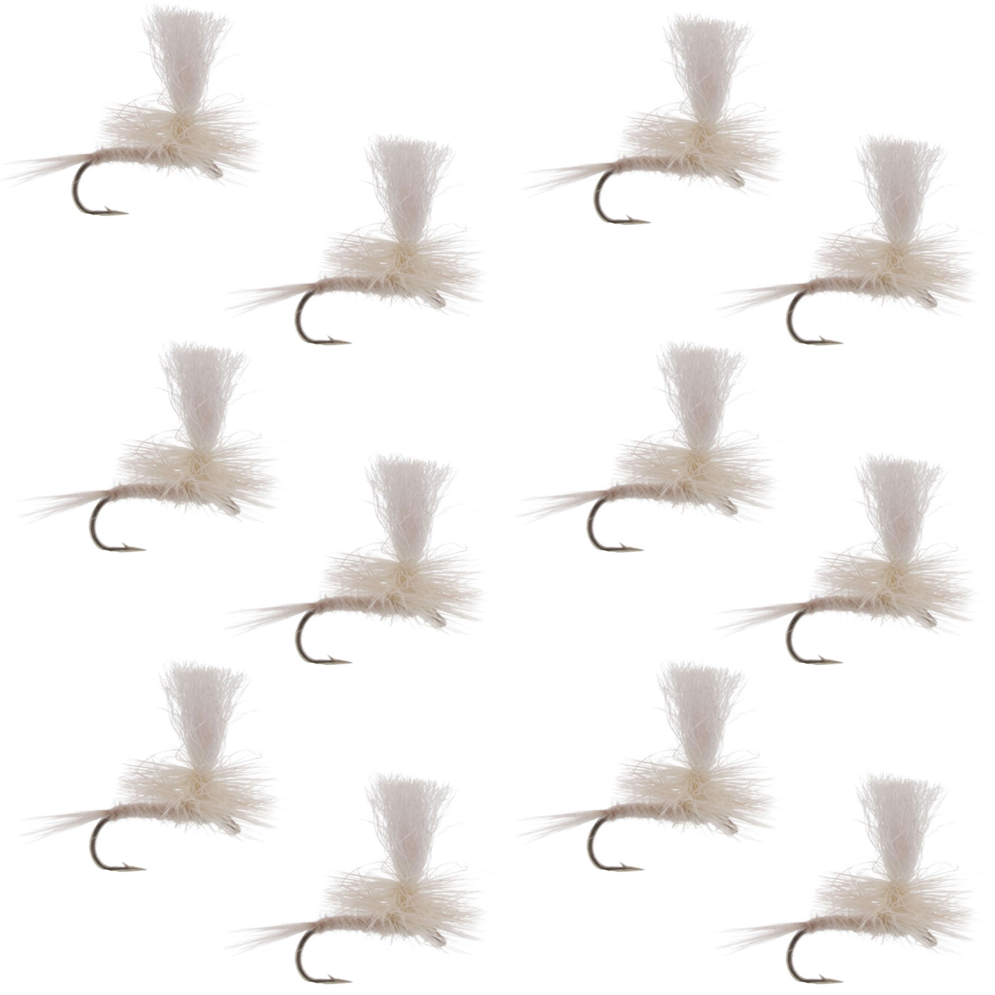 Parachute Light Cahill Classic Trout Dry Fly Fishing Fly - 1 Dozen Hook Size 18