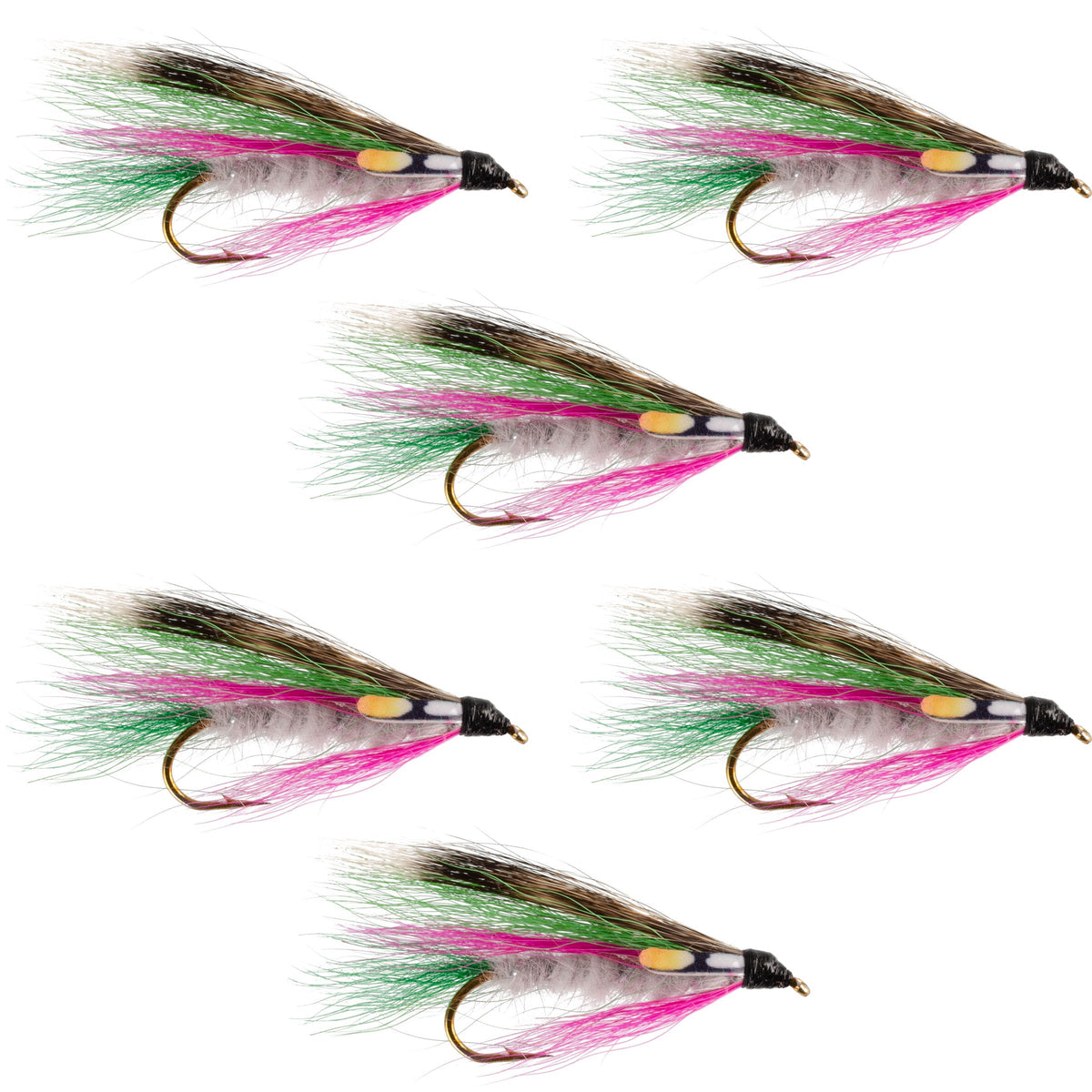 Little Rainbow Trout Classic Streamer Flies - Set of 6 - Hook Size 4