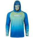 Men's Mahi Camo UV Fishing Hoodie Mask L/S
