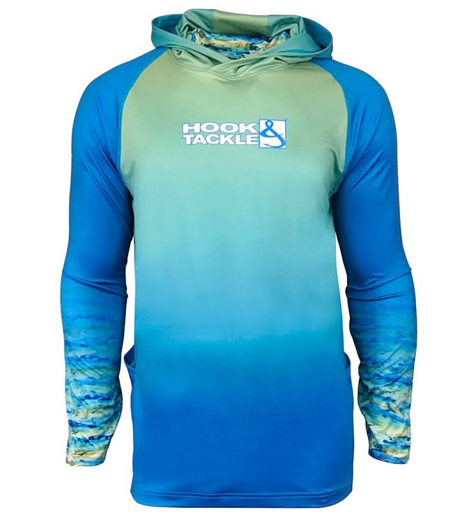Men's Mahi Camo UV Fishing Hoodie Mask L/S