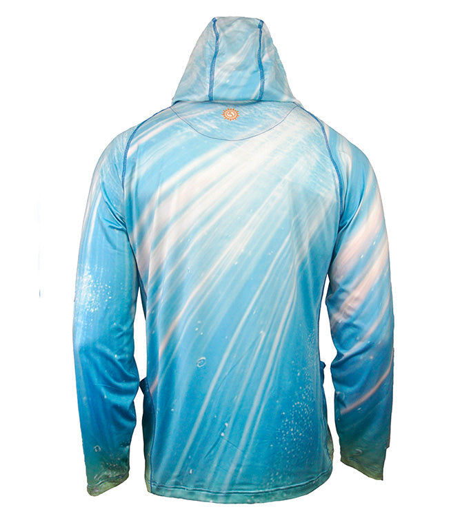 Men's Tuna Abyss UV Fishing Hoodie Gaiter L/S