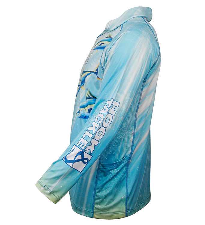 Men's Tuna Abyss UV Fishing Hoodie Gaiter L/S