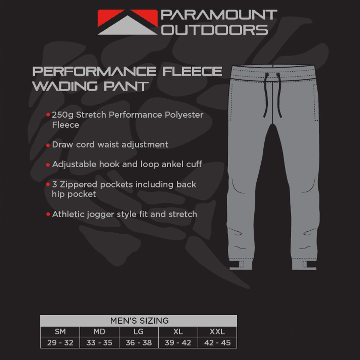 Whetstone Performance Fleece Wading Jogger