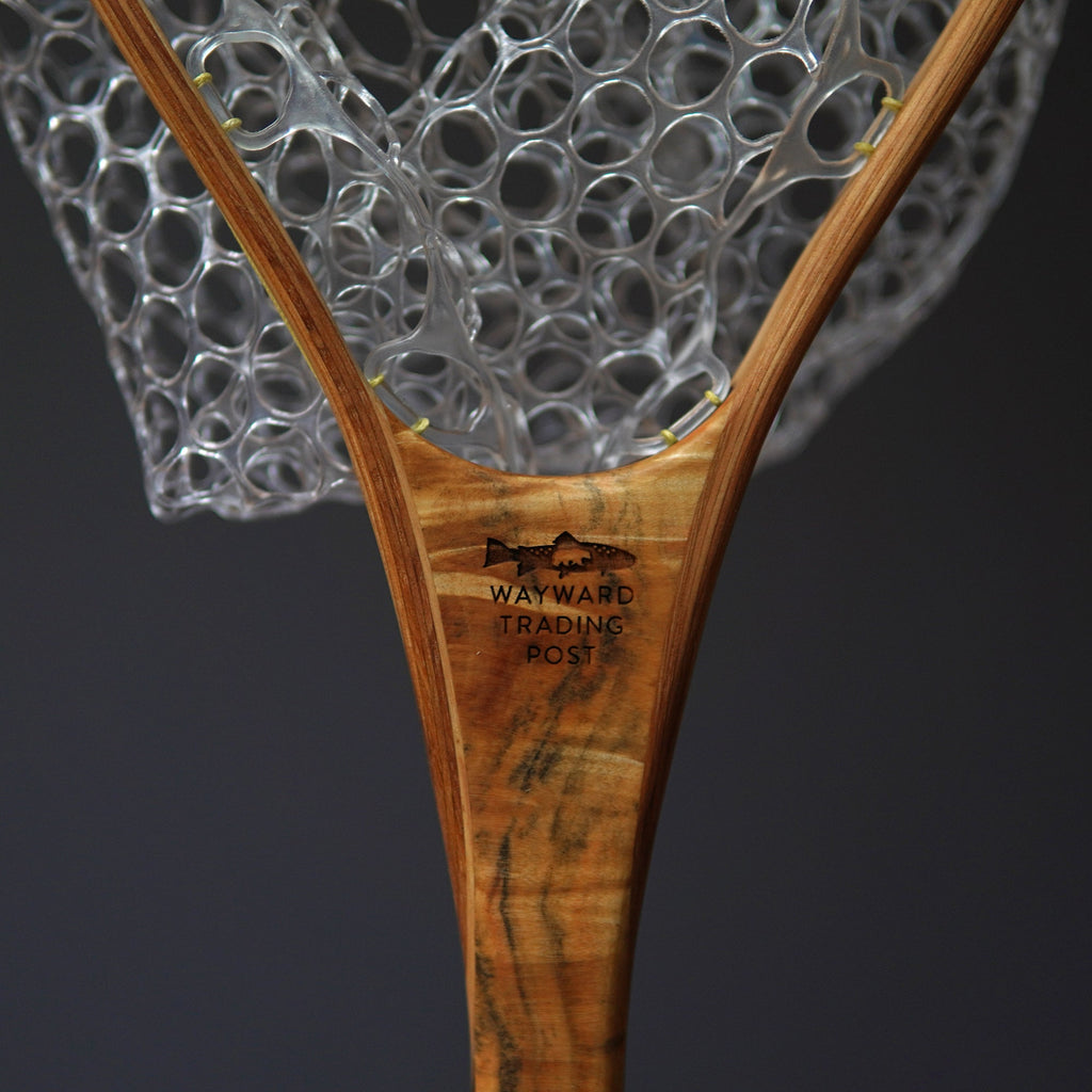 Fat Jake 16"x12" - Burl Fly Fishing Traditional Landing Net - Handcrafted & Made in USA