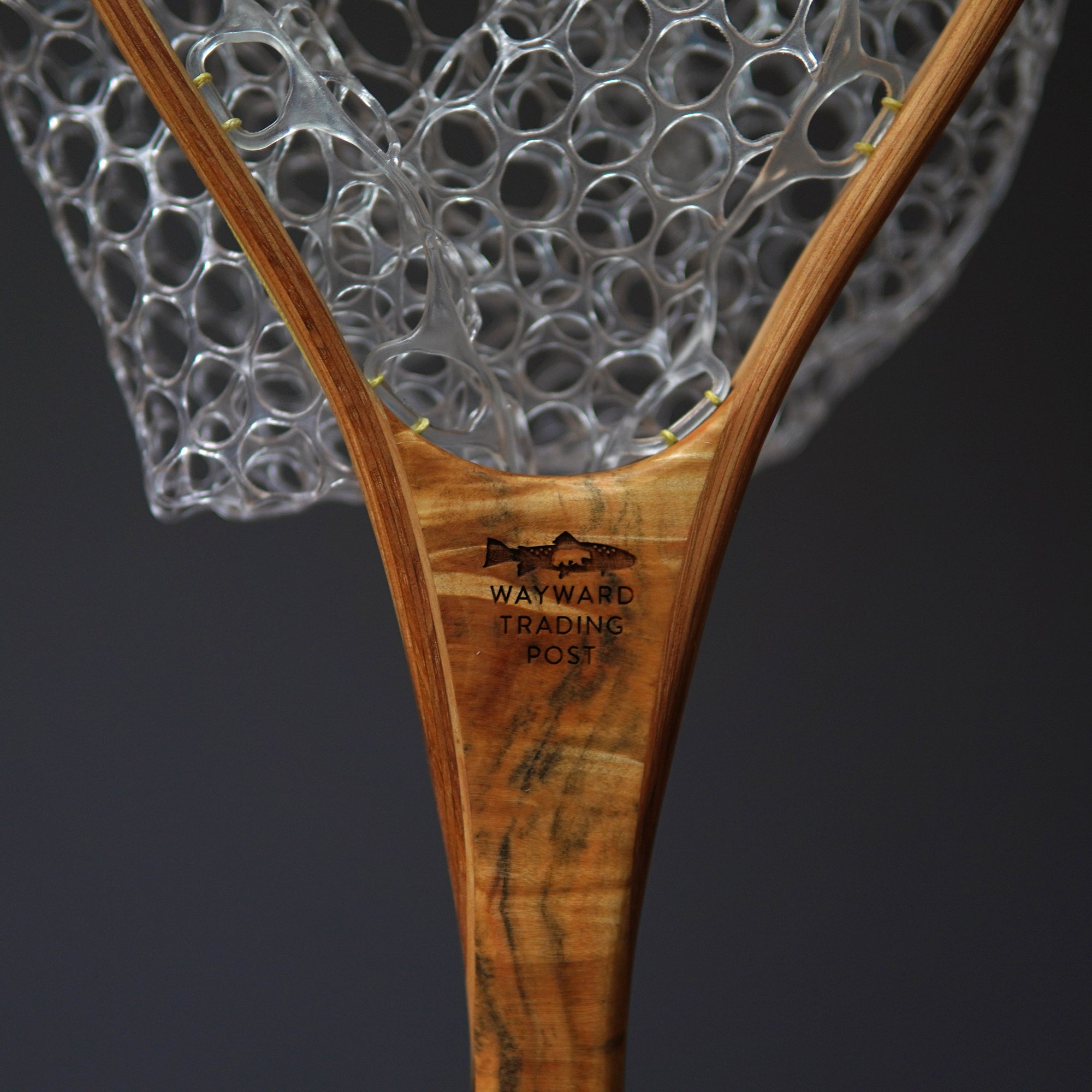 Fat Jake 16"x12" - Burl Fly Fishing Traditional Landing Net - Handcrafted & Made in USA