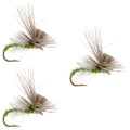 3 Pack Green Drake Missing Link Mayfly Flies Hook Size 12
