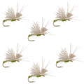Olive Missing Link Caddis or Mayfly Flies Hook 6 Flies Size 16