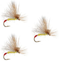 3 Pack Yellow Sally Missing Link Stonefly Flies Hook Size 16