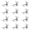 Mosquito Classic Trout Dry Fly Fishing Flies - 1 Dozen Size 12