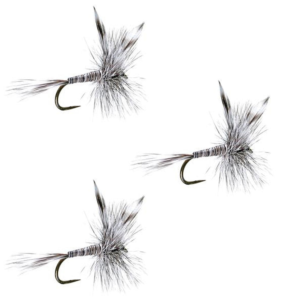 3 Pack Barbless Mosquito Classic Trout Dry Fly - Hook Size 16