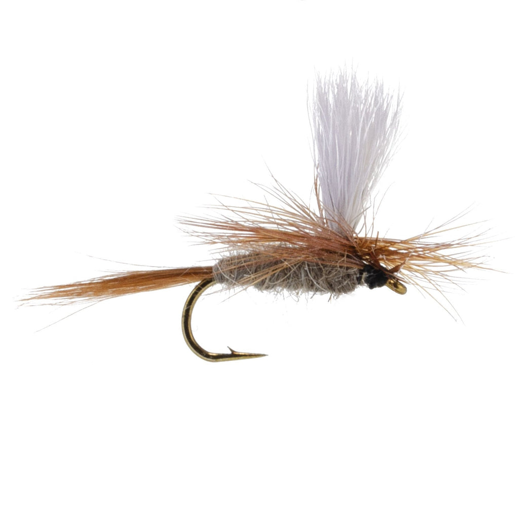 Hares Ear Parachute Classic Dry Fly - 12 Flies Hook Size 16