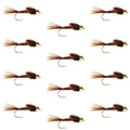 Bead Head Pheasant Tail Nymph 1 Dozen Fly Fishing Flies  Size 10