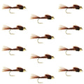 Bead Head Pheasant Tail Nymph 1 Dozen Fly Fishing Flies  Size 12