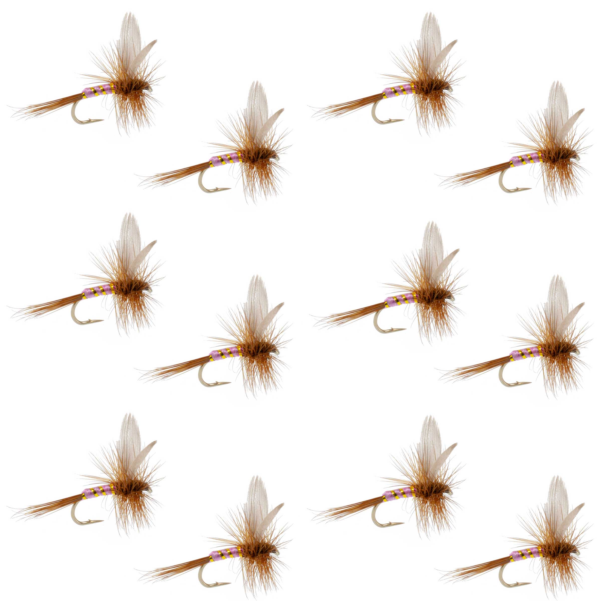 Pink Lady Classic Dry Fly - 12 Flies Size 14
