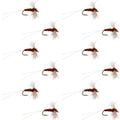 Poly Wing Rusty Spinner Mayfly 12 Flies Hook Size 20