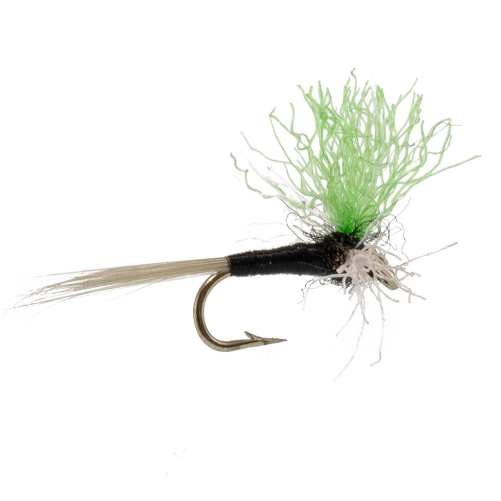 3 Pack Trico Spinner High Visibility Green Post Hook Size 20