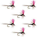 Trico Spinner High Visibility Pink Post 6 Flies Hook Size 18