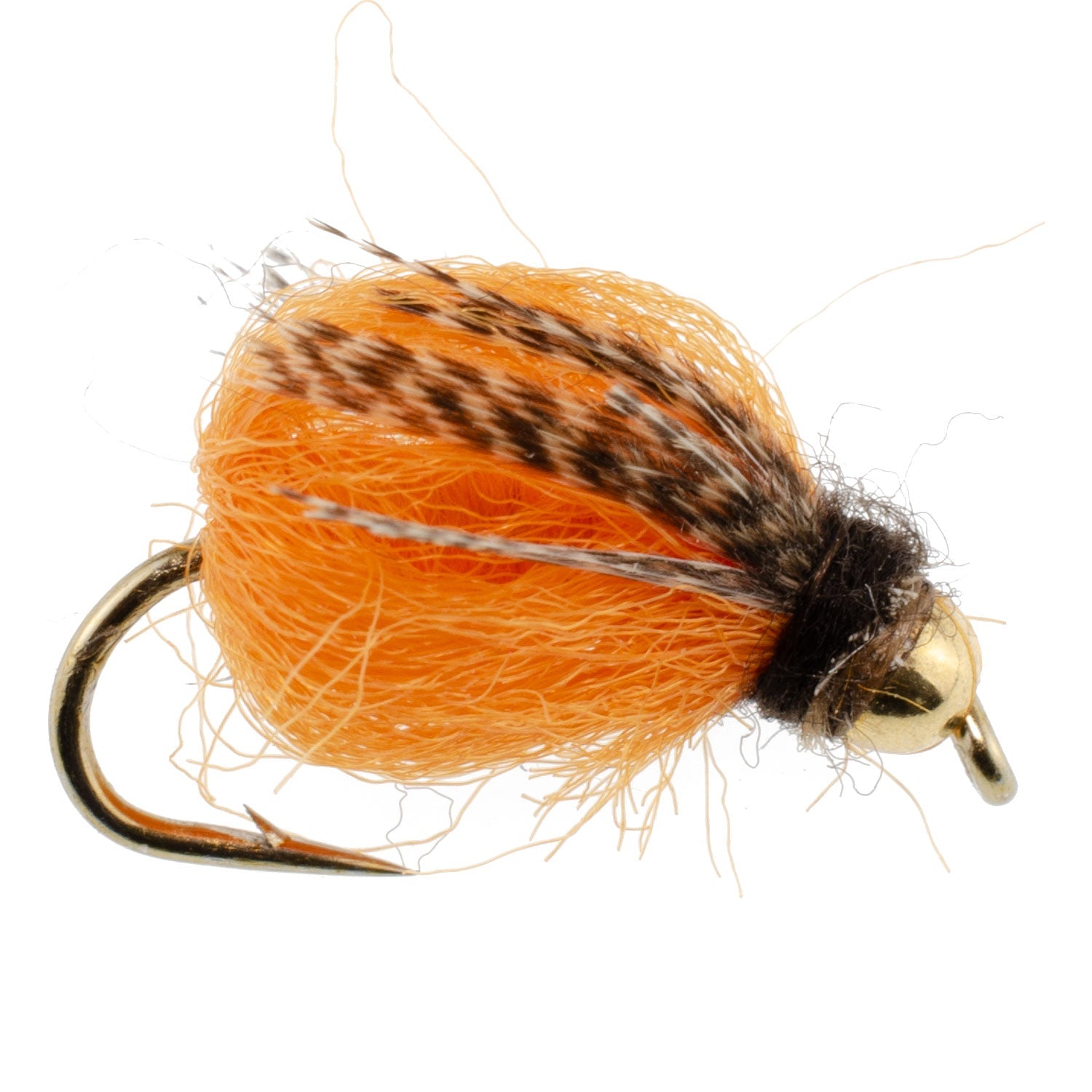 Bead Head LaFontaine Deep Sparkle October Caddis Pupa - 6 Flies Size 8
