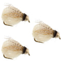 3 Pack Bead Head LaFontaine Tan Deep Sparkle Caddis Pupa - Hook Size 16