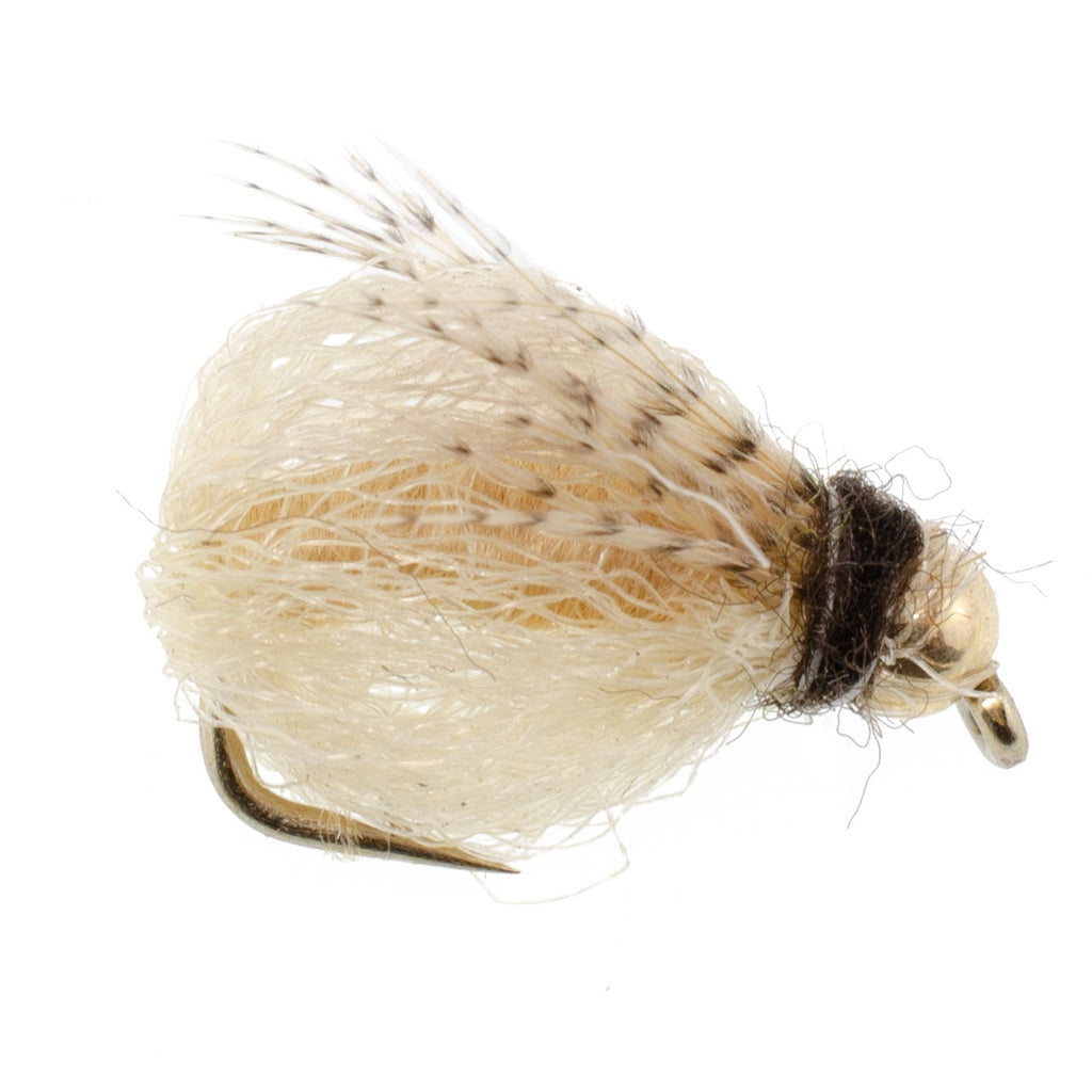 Bead Head LaFontaine Tan Deep Sparkle Caddis Pupa - 1 Dozen Flies Hook Size 16