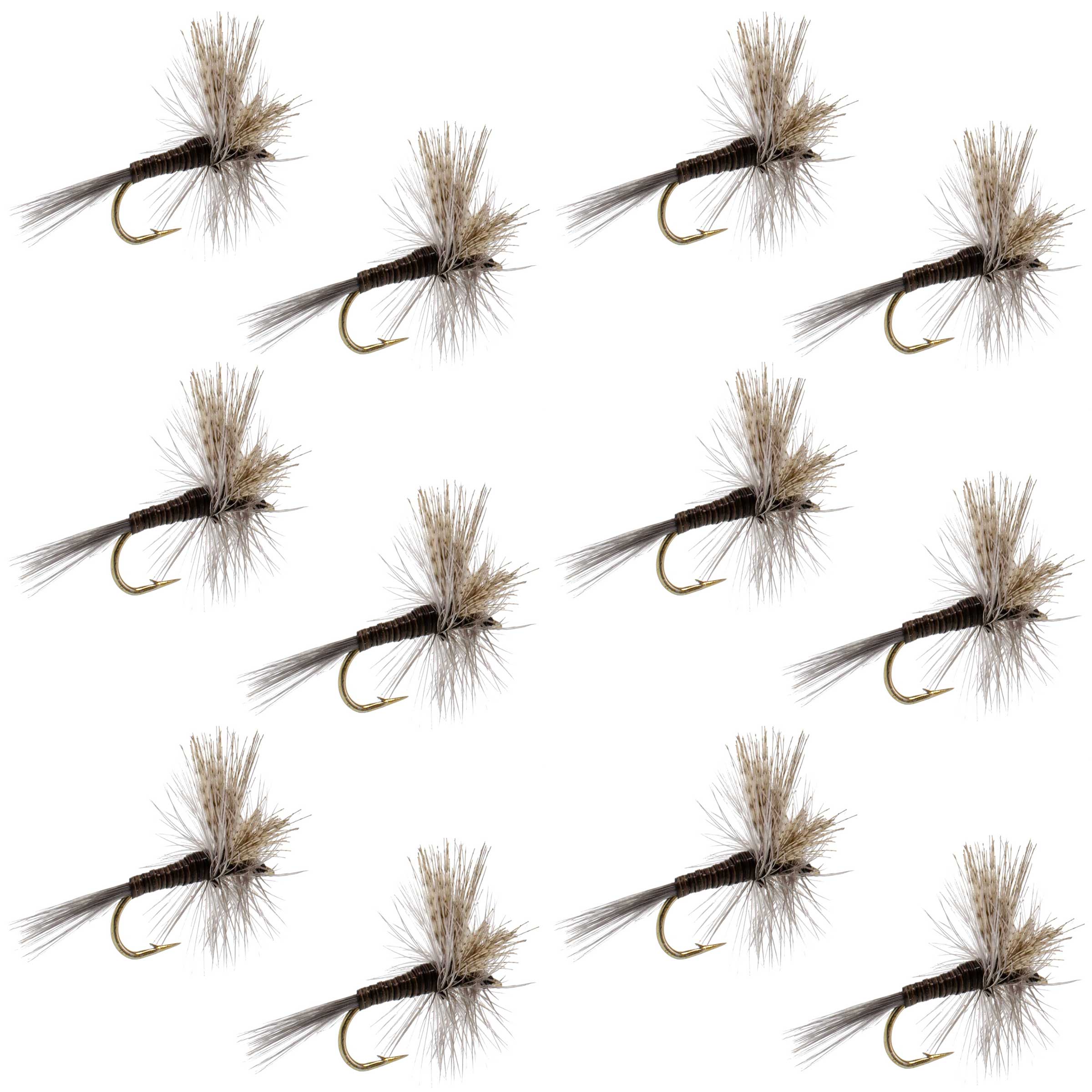 Quill Gordon Classic Dry Fly - 12 Flies Size 16