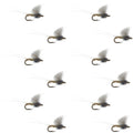 RS2 Gray Emerger Midge - 12 Flies Hook Size 20