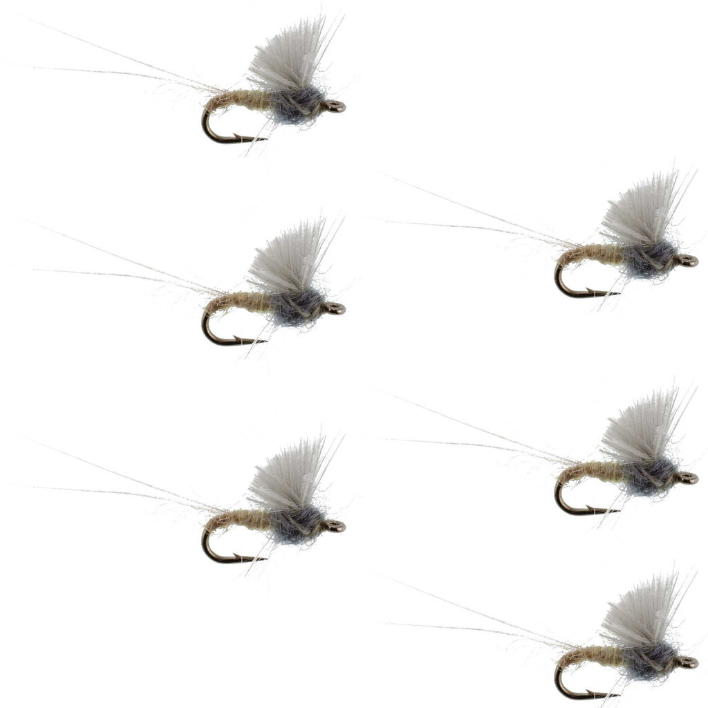 RS2 Gray Emerger Midge - 6 Flies Hook Size 22