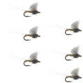 RS2 Gray Emerger Midge - 6 Flies Hook Size 22