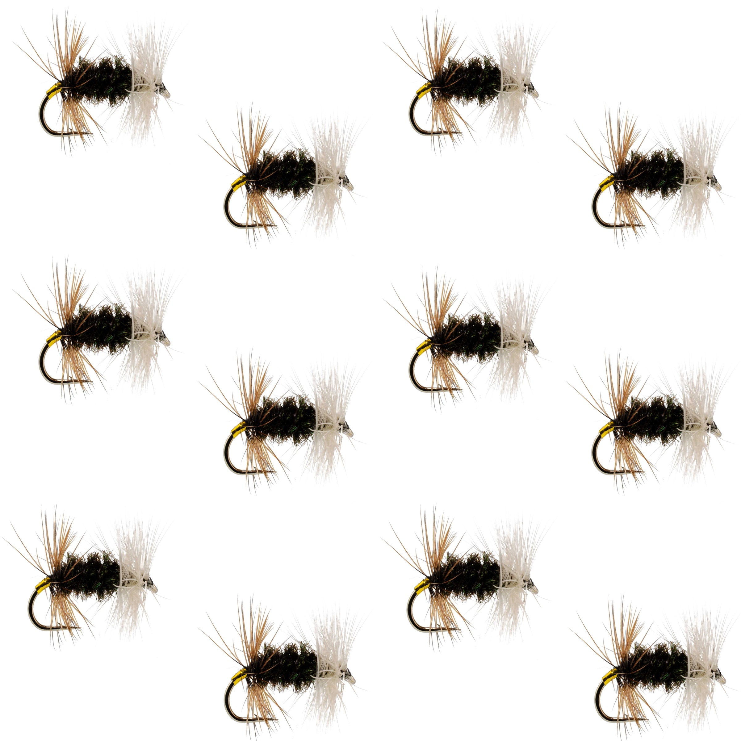 Renegade Classic Trout Dry Fly 12 Flies Hook Size 14