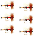 Royal Trude Classic Hair Wing Dry Fly -6 Flies Hook Size 14