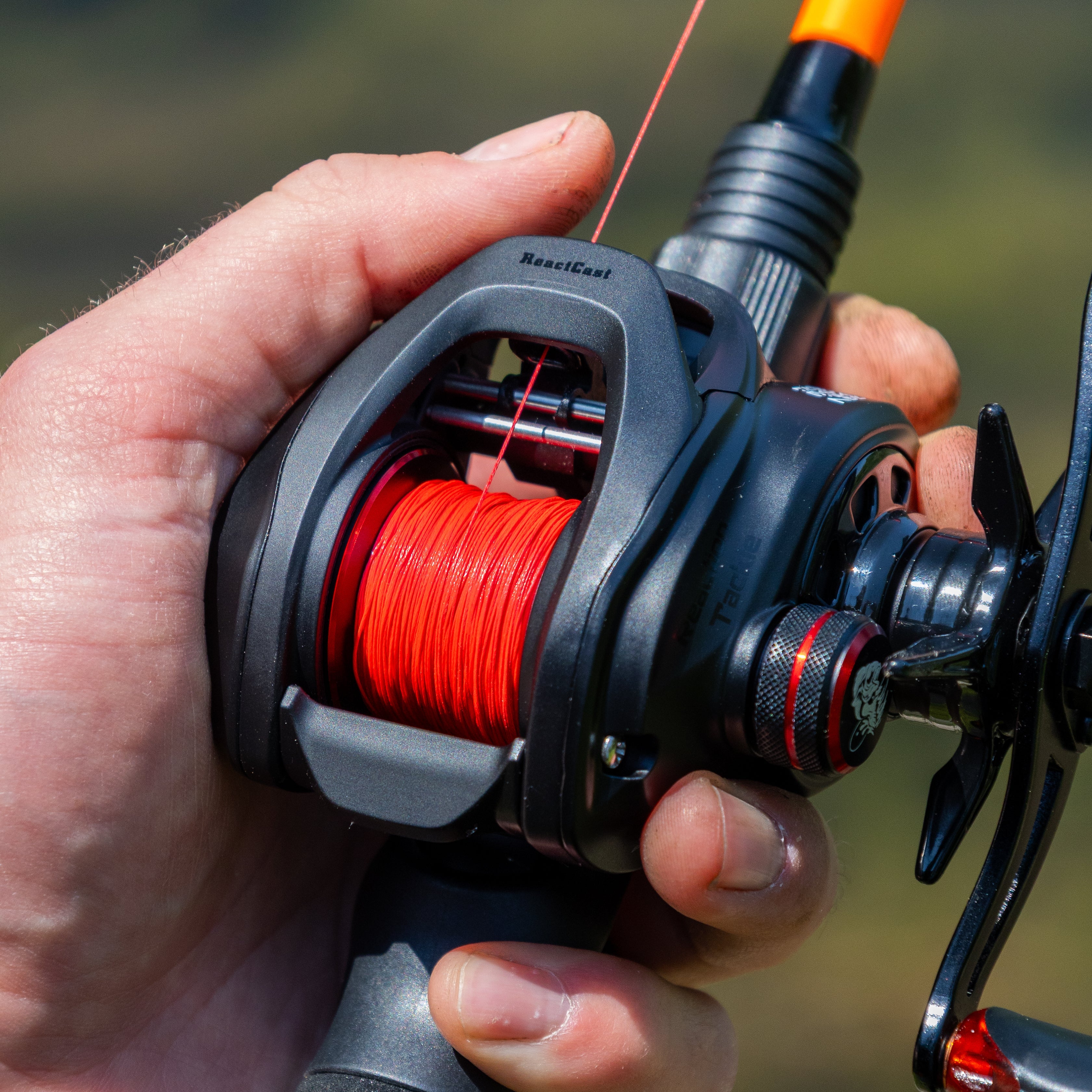 Reaction Tackle X8 Braided Fishing Line - NO FADE Red 8 Strand