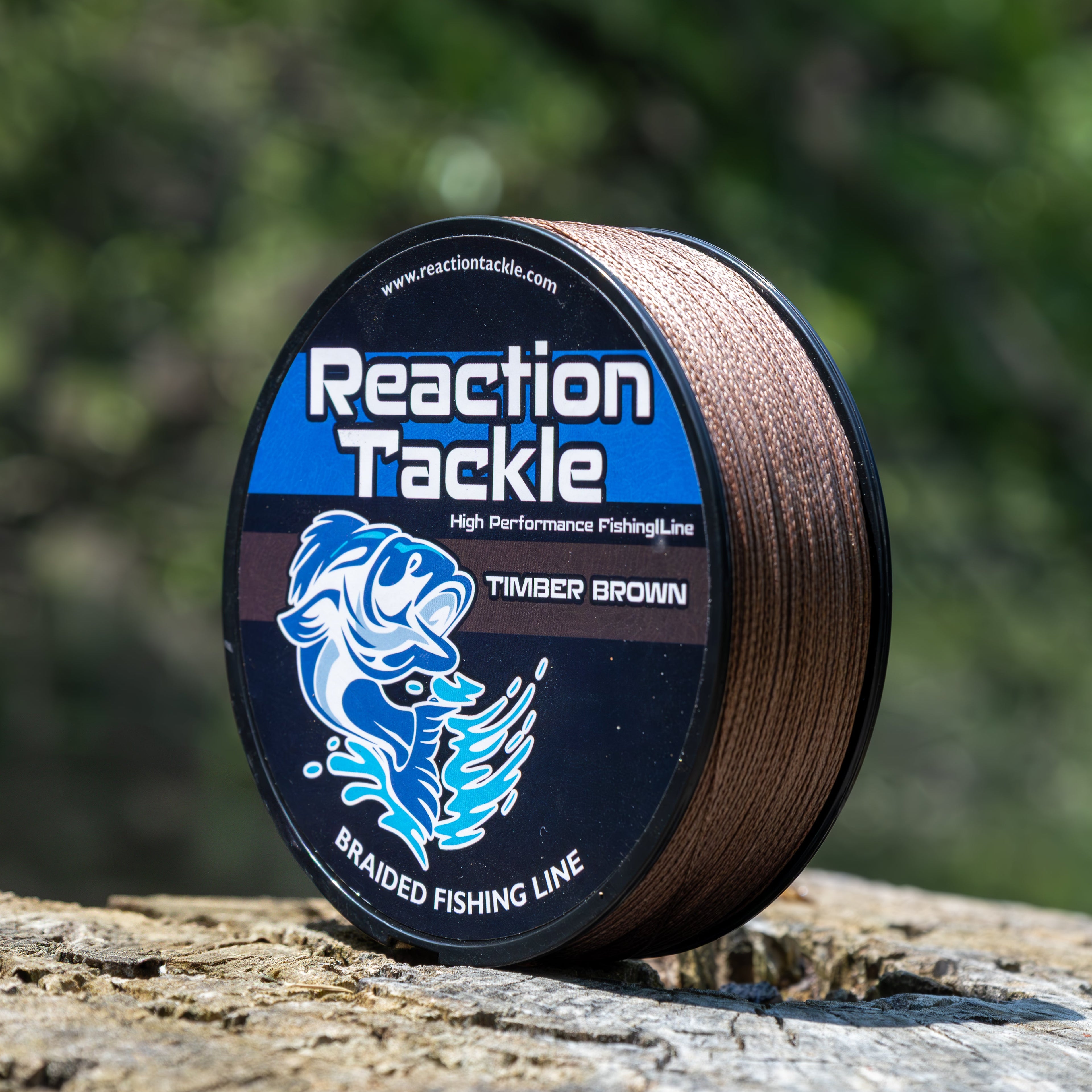 Reaction Tackle Braided Fishing Line - Timber Brown