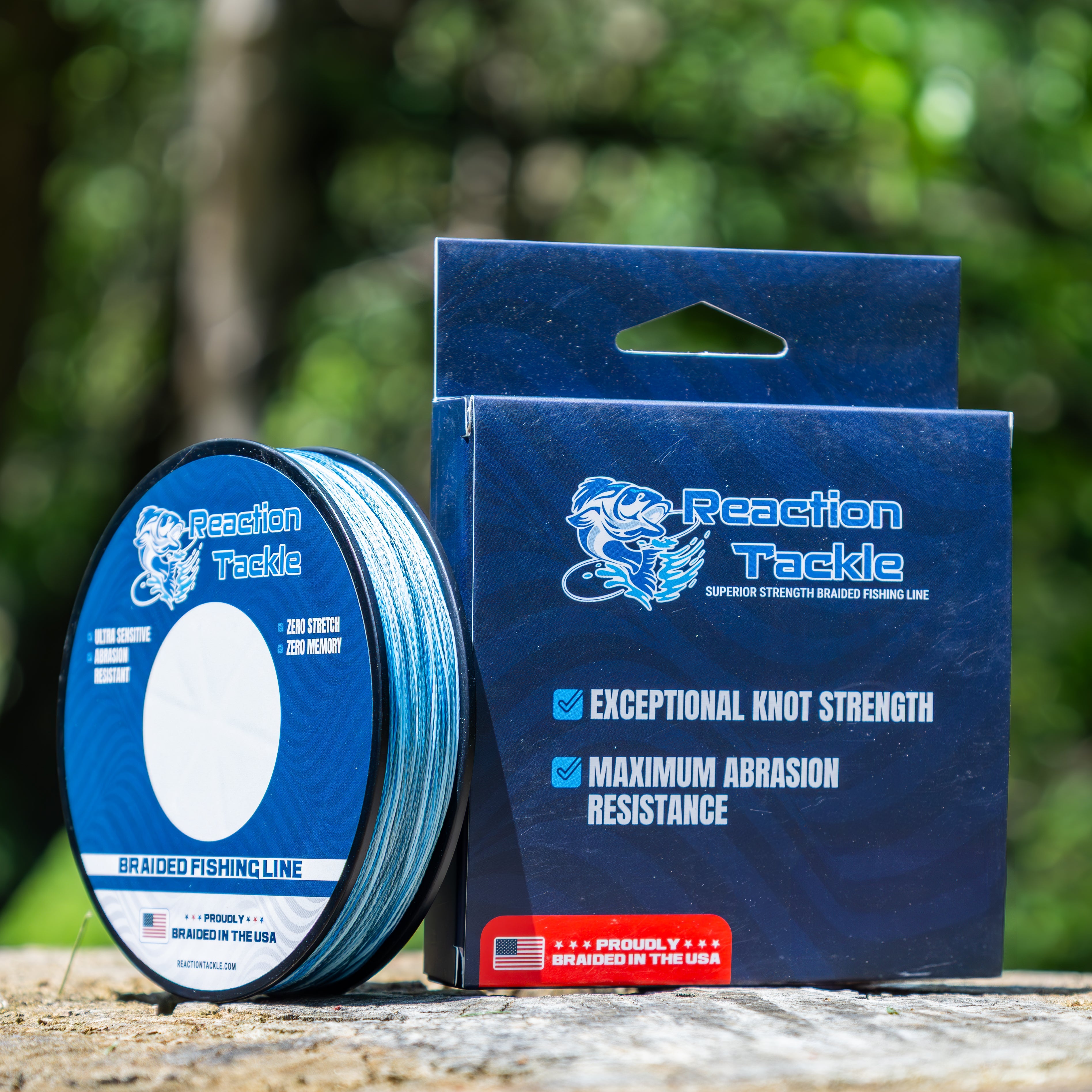 Reaction Tackle BRAIDED IN THE USA Fishing Line - X4