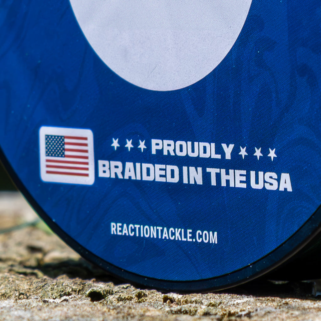 Reaction Tackle BRAIDED IN THE USA Fishing Line- X8