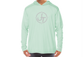 Youth Sea Grass Solar Hooded Long Sleeve