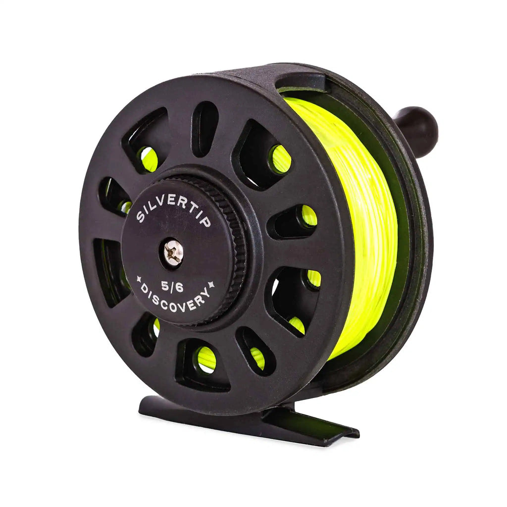 Silvertip Discovery 5/6 Fly Reel – Pre-Spooled Beginner Reel