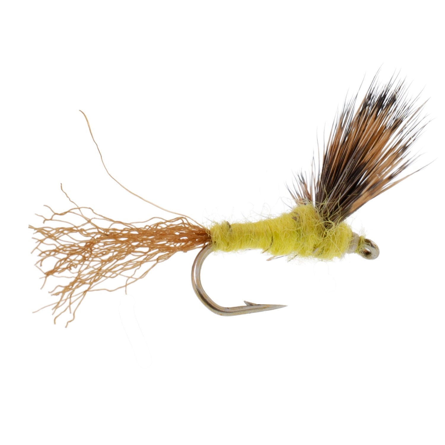 Sparkle Dun Pale Morning Dun PMD Yellow Body Mayfly 12 Flies Hook size 18